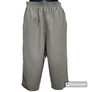 Covington Womens Tan Casing Waistband with Pockets Crop Pants Size 8P